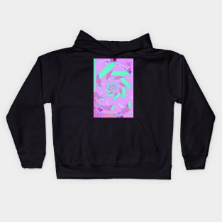 Glitch Spiral 01 Kids Hoodie